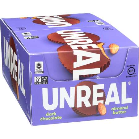 UNREAL CANDY Dark Chocolate Almond Butter Cup .5 oz., PK240 125